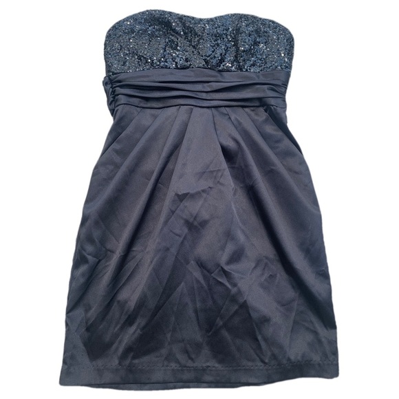 Le Château Black Strapless Sequin Cocktail Dress – Size Small - Picture 1 of 7